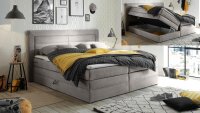 Boxspringbett SABA Stoff elephant inkl. Bettkasten...