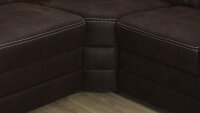 Ecksofa TARENT Eckgarnitur Stoff mocca Bonell-Federkern