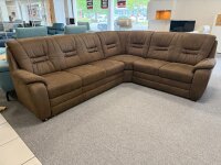 Ecksofa Natty Ledaro Schoko ca. 286x234 cm