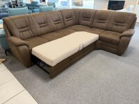 Ecksofa Natty Ledaro Schoko ca. 286x234 cm