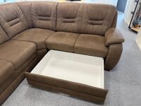 Ecksofa Natty Ledaro Schoko ca. 286x234 cm
