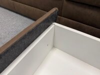 Ecksofa Natty Ledaro Schoko ca. 286x234 cm