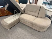 Ecksofa Queenline Saddle alu ca. 160x222 cm