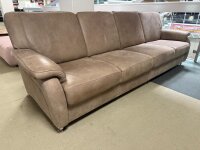 Sofa 4-SitzerTavira Leder alu ca. 274 cm