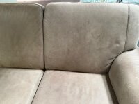 Sofa 4-SitzerTavira Leder alu ca. 274 cm