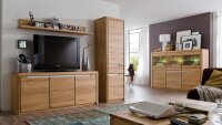 Schrank 2 FLORENZ Wildeiche bianco massiv Softclose rechts