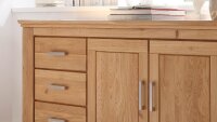 Sideboard 2 RIENA in Wildeiche teilmassiv inkl. Softclose
