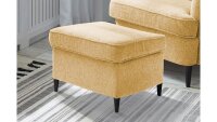 Hocker OMADO Polsterhocker Sitzhocker Stoff safran 63 cm