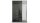 Kleiderschrank HOMBURG grau Hochglanz mit Spiegel 136x54