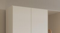Kleiderschrank QUADRA SPIN weiß 5-trg Spiegel 226 cm
