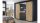 Kleiderschrank NEVADA Eiche Artisan grau metallic 226 cm