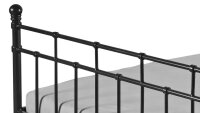 Verena Metallbett Gestell schwarz 140x200 cm –...