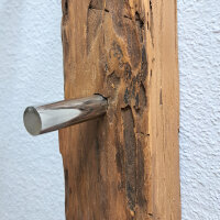 Wandgarderobe Wandpaneel 145 cm Teakholz massiv