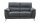 Sofa NINA 2-Sitzer Microfaser grau mit Federkern