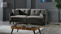 3-Sitzer Sofa Schlafsofa PRATICA Bettfunktion anthrazit