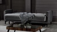3-Sitzer Sofa Schlafsofa PRATICA Bettfunktion anthrazit